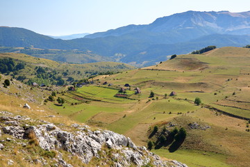 General view of Gradina, a summer village located in the Bjelasnica mountains and close to Umoljani...