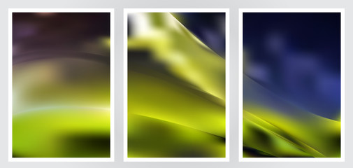 Fototapeta premium Set of abstract creative vector background design