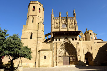 Fototapeta na wymiar Catheral of transfiguration of Huesca, Aragon, Spain