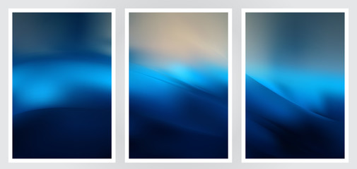 Fototapeta premium Set of abstract creative vector background design