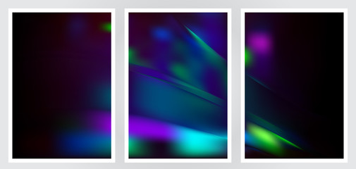 Set of abstract creative vector background design