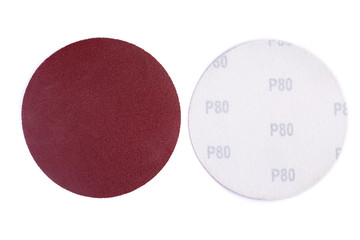 Abrasive wheels isolated on a white background