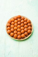 Traditional Home made Gulab Jamun sweets from India