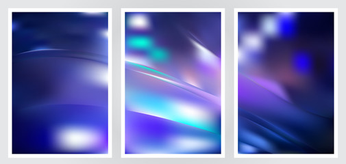 Fototapeta premium Set of abstract creative vector background design