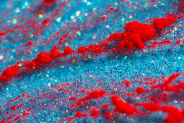 colorful abstract background with red and blue colors, textured powder background