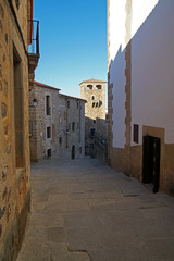 Fototapeta na wymiar Unesco world heritage site Caceres in the Extremadura, Spain
