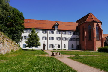Fototapeta na wymiar Am Franziskanermuseum ehem. Franziskanerkloster Villingen-Schwenningen