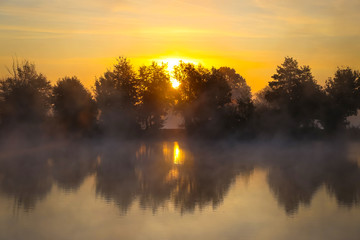 Sunrise on a lake