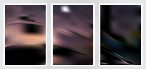 Fototapeta premium Set of abstract creative vector background design