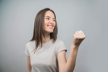 portrait young beautiful successful businesswoman 