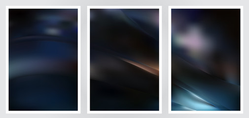 Fototapeta premium Set of abstract creative vector background design