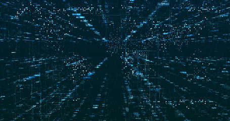 Abstract grid shape background. 3D rendering