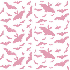 Pink halloween seamless pattern for Wallpaper, flyers, invitation, posters, brochure, banners. Vector illustration