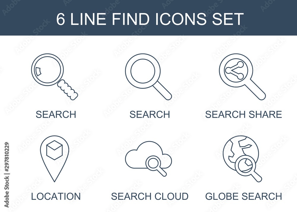 Canvas Prints 6 find icons