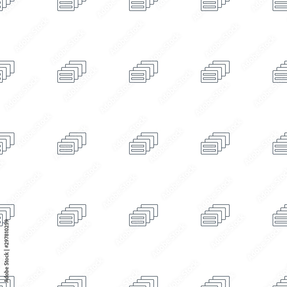 Poster message icon pattern seamless white background