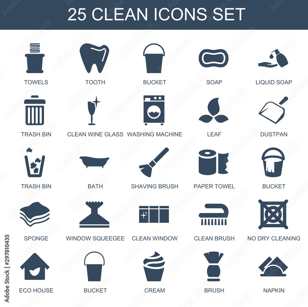 Poster clean icons