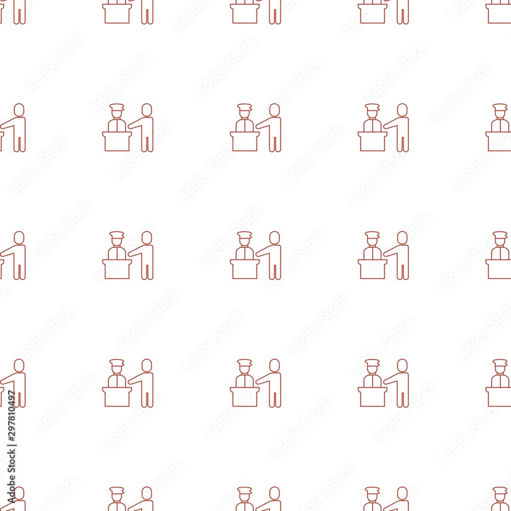 Poster pass control icon pattern seamless white background
