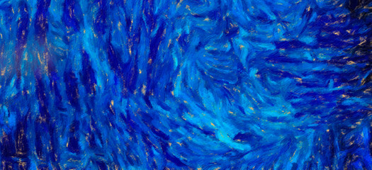 Abstract oil painting texture background. Wall art. Stock. Impressionism and expressionism mixed media style. Colored backdrop. Chaotic strokes and splashes. Hand drawn abstraction. Watercolor element