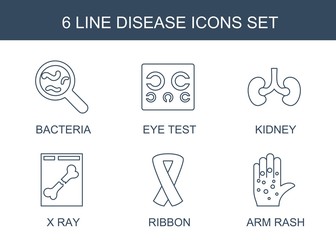 6 disease icons