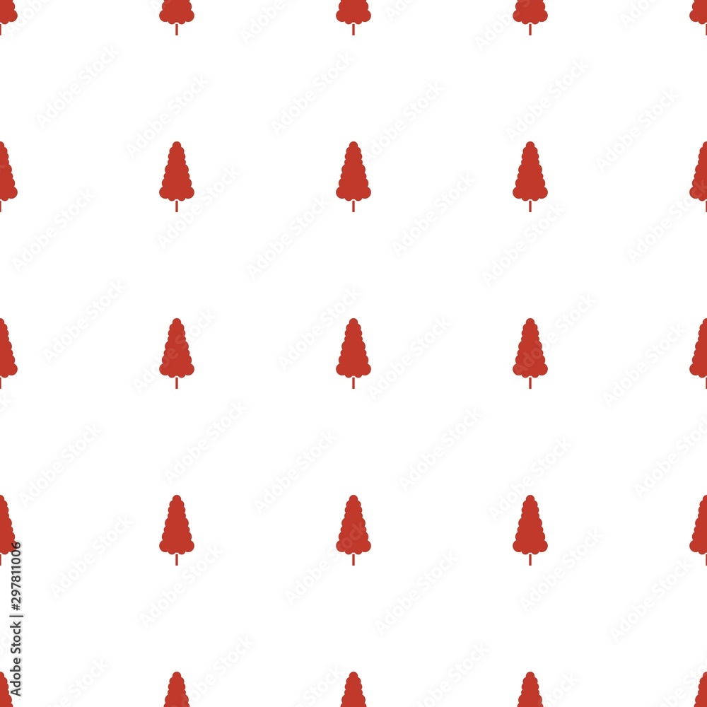 Poster pine tree icon pattern seamless white background