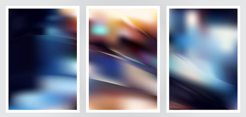 Fototapeta premium Set of abstract creative vector background design