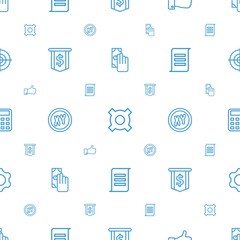 business icons pattern seamless white background