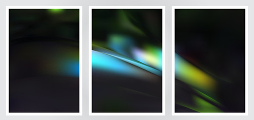 Fototapeta premium Set of abstract creative vector background design