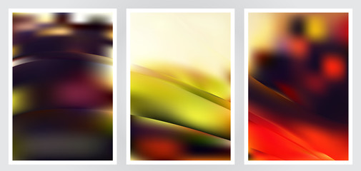 Obraz premium Set of abstract creative vector background design