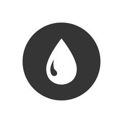 Water Icon. Rain Drop, Aquatic Signage. Liquid Symbol. vector illustration flat style