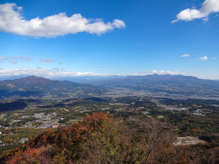 上ノ山公園から見た伊香保市街（群馬県渋川市）