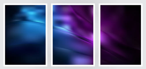 Fototapeta premium Set of abstract creative vector background design