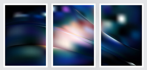 Fototapeta premium Set of abstract creative vector background design