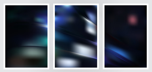 Set of abstract creative vector background design