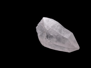 Close-up image of mountain pure quartz crystal