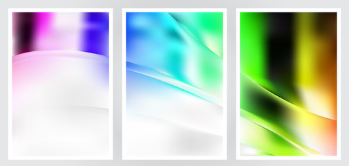 Fototapeta premium Set of abstract creative vector background design