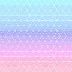 Ombre pastel arctic sky blue lavender purple peach lemonade pink triangle pattern background  © zomjeed