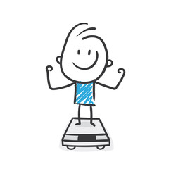 Stickman Blue: Diet, Fitness, Weight. (Nr. 170)