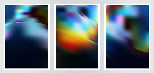 Fototapeta premium Set of abstract creative vector background design