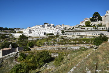 Fototapeta na wymiar View of Monte Sant' Angelo in Puglia, Italy