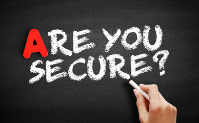 Are You Sure? text on blackboard