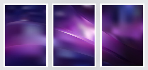 Set of abstract creative vector background design