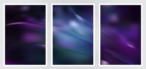 Fototapeta premium Set of abstract creative vector background design