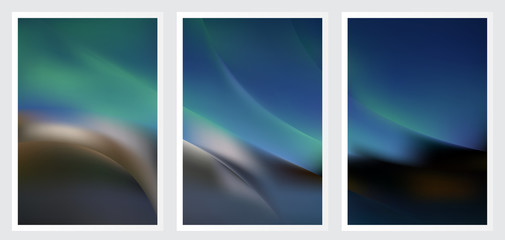 Fototapeta premium Set of abstract creative vector background design