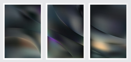 Fototapeta premium Set of abstract creative vector background design