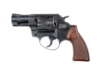 Revolver isolated on white background