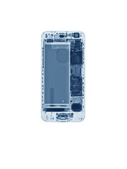 Computed radiography (CR) of smartphone, top view