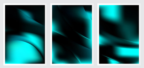 Set of abstract creative vector background design