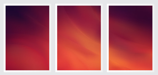 Fototapeta premium Set of abstract creative vector background design