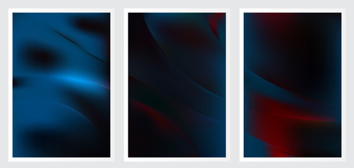 Fototapeta premium Set of abstract creative vector background design