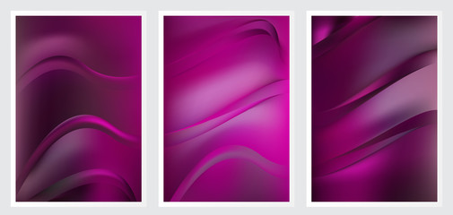 Set of abstract creative vector background design